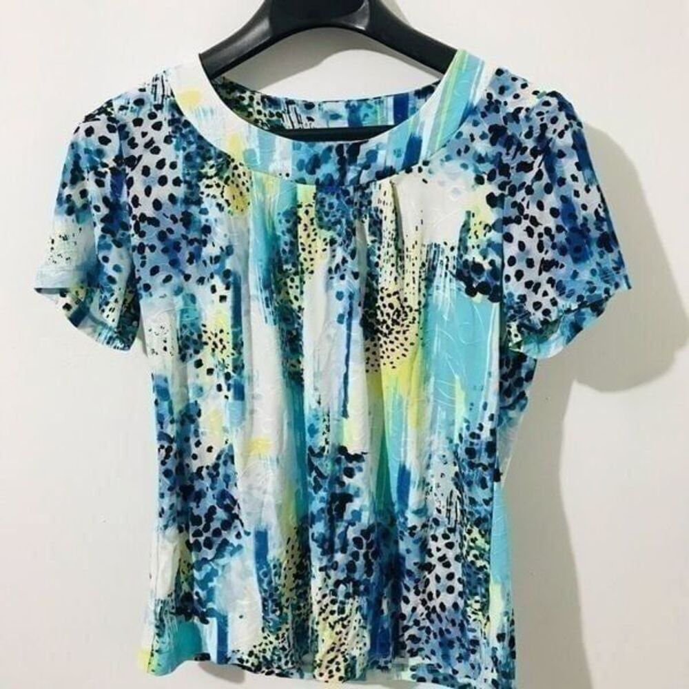 JM collection short sleeve blouse size M…..S46￼